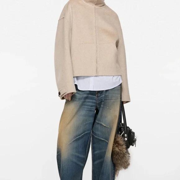 Acne Studios Wool cashmere Zip Jacket size 32 - Picture 14 of 14